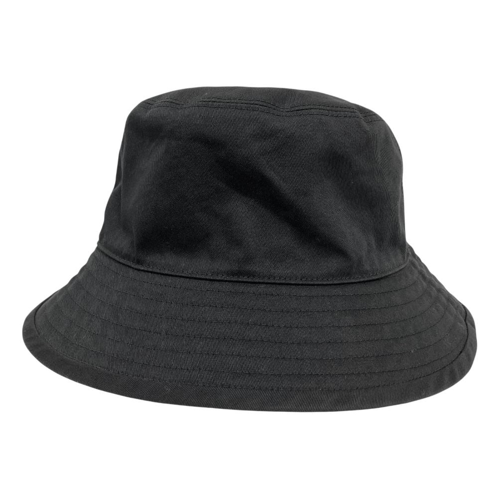Gucci Bucket Hat Logo Embroidery M 58 Black — view 3