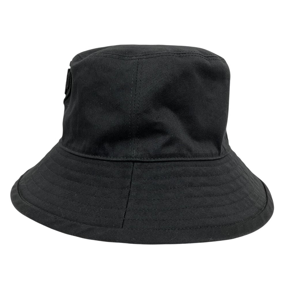 Gucci Bucket Hat Logo Embroidery M 58 Black — view 2