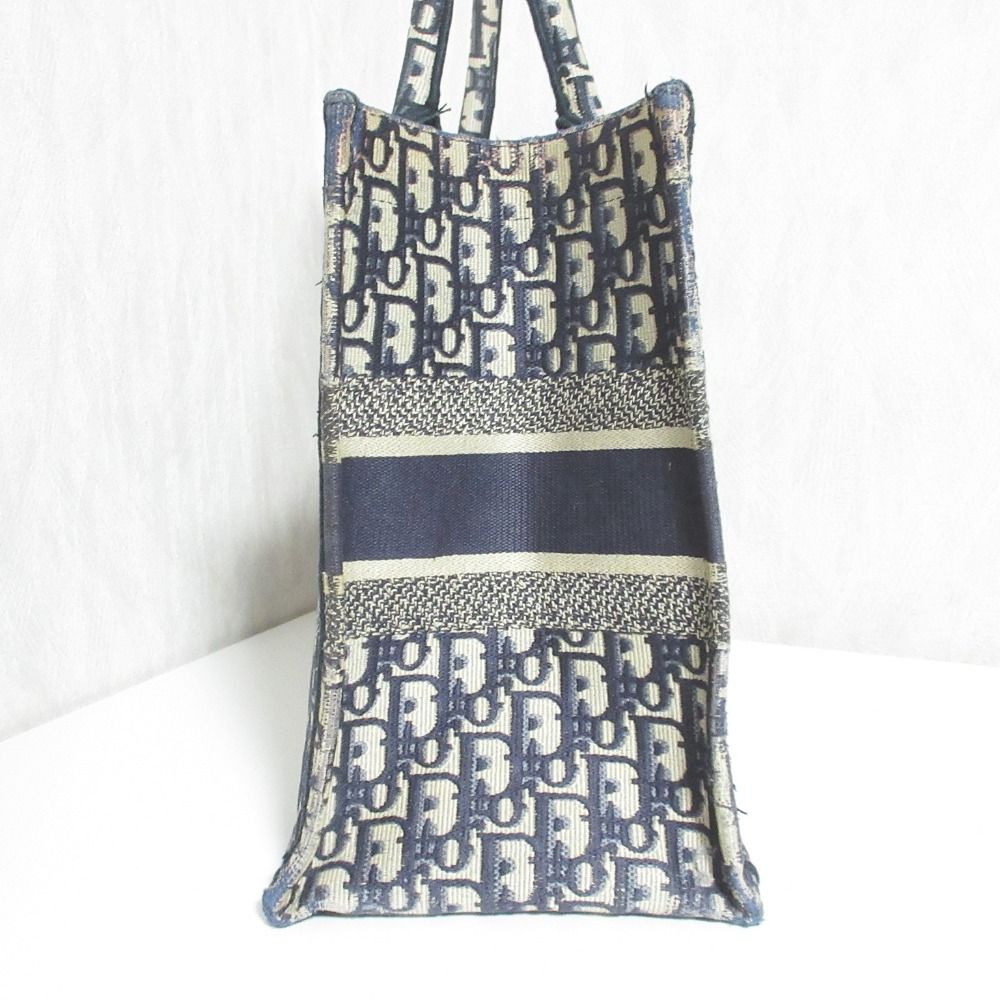 Dior Oblique Book Tote Bag Navy — view 4