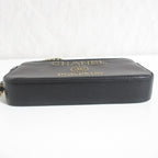 Chanel Deauville Caviar Leather Chain Wallet Shoulder Bag Black — view 5