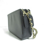 Chanel Deauville Caviar Leather Chain Wallet Shoulder Bag Black — view 3