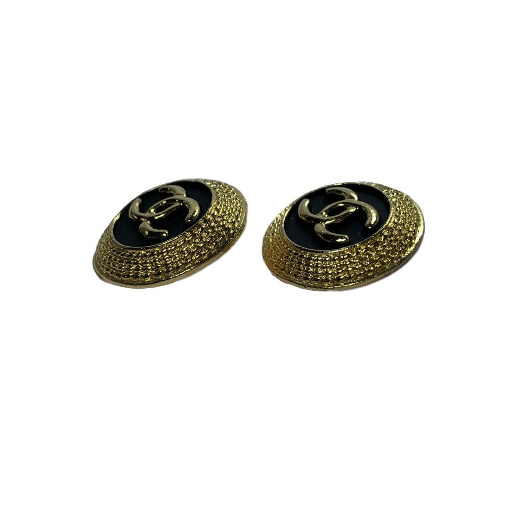 Chanel CC Logo Clip on Vintage Earrings — view 6