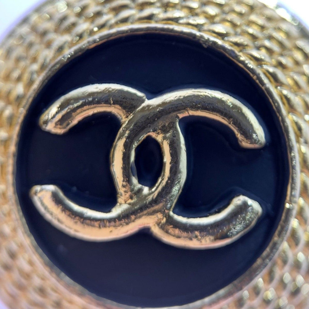 Chanel CC Logo Clip on Vintage Earrings — view 3