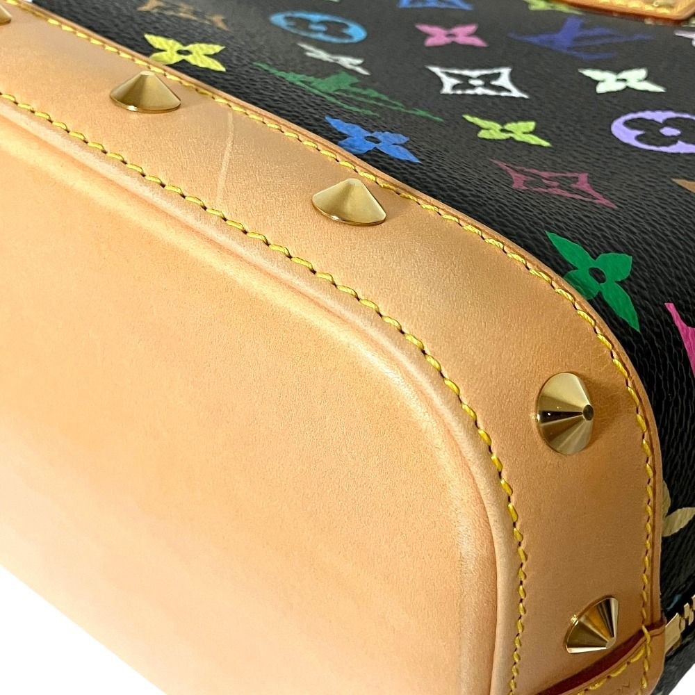 Louis Vuitton Monogram Multi Alma Handbag Black Multicolor — view 8