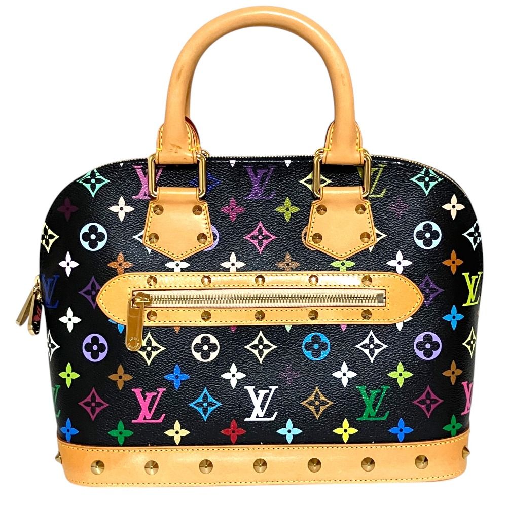 Louis Vuitton Monogram Multi Alma Handbag Black Multicolor