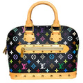 Louis Vuitton Monogram Multi Alma Handbag Black Multicolor