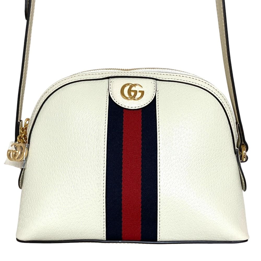 Gucci GG Marmont Ophidia Sherry Line Shoulder Bag Off White