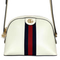 Gucci GG Marmont Ophidia Sherry Line Shoulder Bag Off White