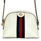 Gucci GG Marmont Ophidia Sherry Line Shoulder Bag Off White