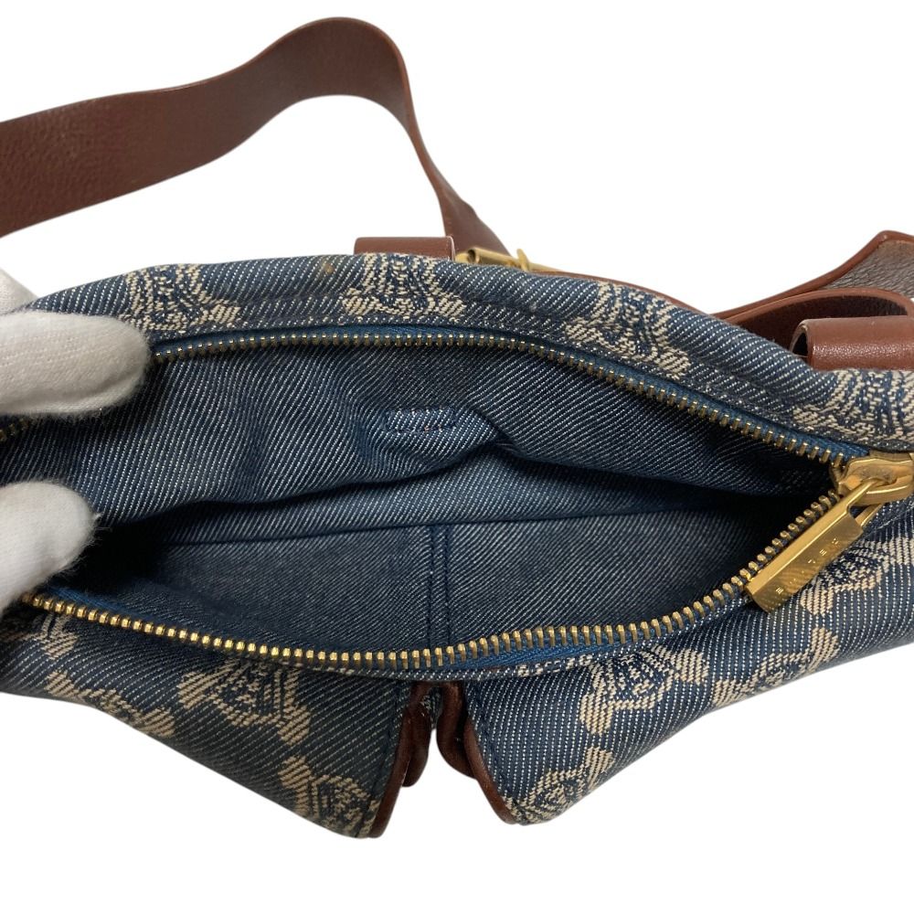 Celine Macadam Denim Waist Bag Blue — view 7
