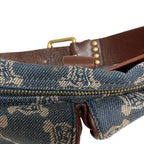 Celine Macadam Denim Waist Bag Blue — view 8