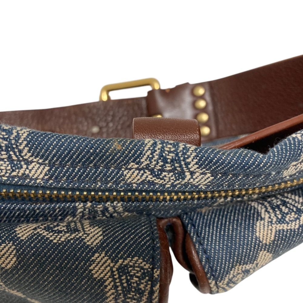 Celine Macadam Denim Waist Bag Blue — view 8