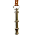 Hermes Chiffre Whistle Necklace Brown Silver — view 2