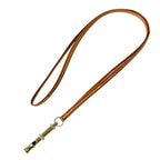 Hermes Chiffre Whistle Necklace Brown Silver — view 3