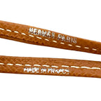 Hermes Chiffre Whistle Necklace Brown Silver — view 4