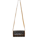 Louis Vuitton Pochette Twin PM Monogram Shoulder Bag Brown — view 3