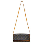 Louis Vuitton Monogram Pochette Twin GM Shoulder Bag Brown — view 3