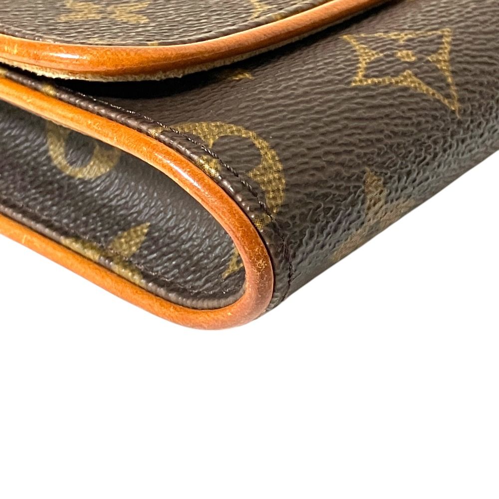 Louis Vuitton Monogram Pochette Twin GM Shoulder Bag Brown — view 4