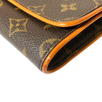 Louis Vuitton Monogram Pochette Twin GM Shoulder Bag Brown — view 5