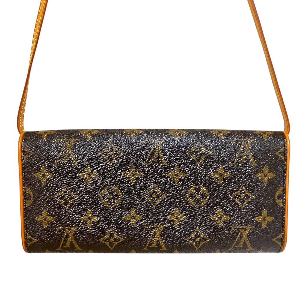 Louis Vuitton Monogram Pochette Twin GM Shoulder Bag Brown — view 2