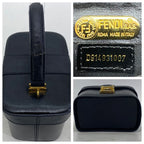 Fendi Vanity Bag Vintage Style Leather Black — view 3
