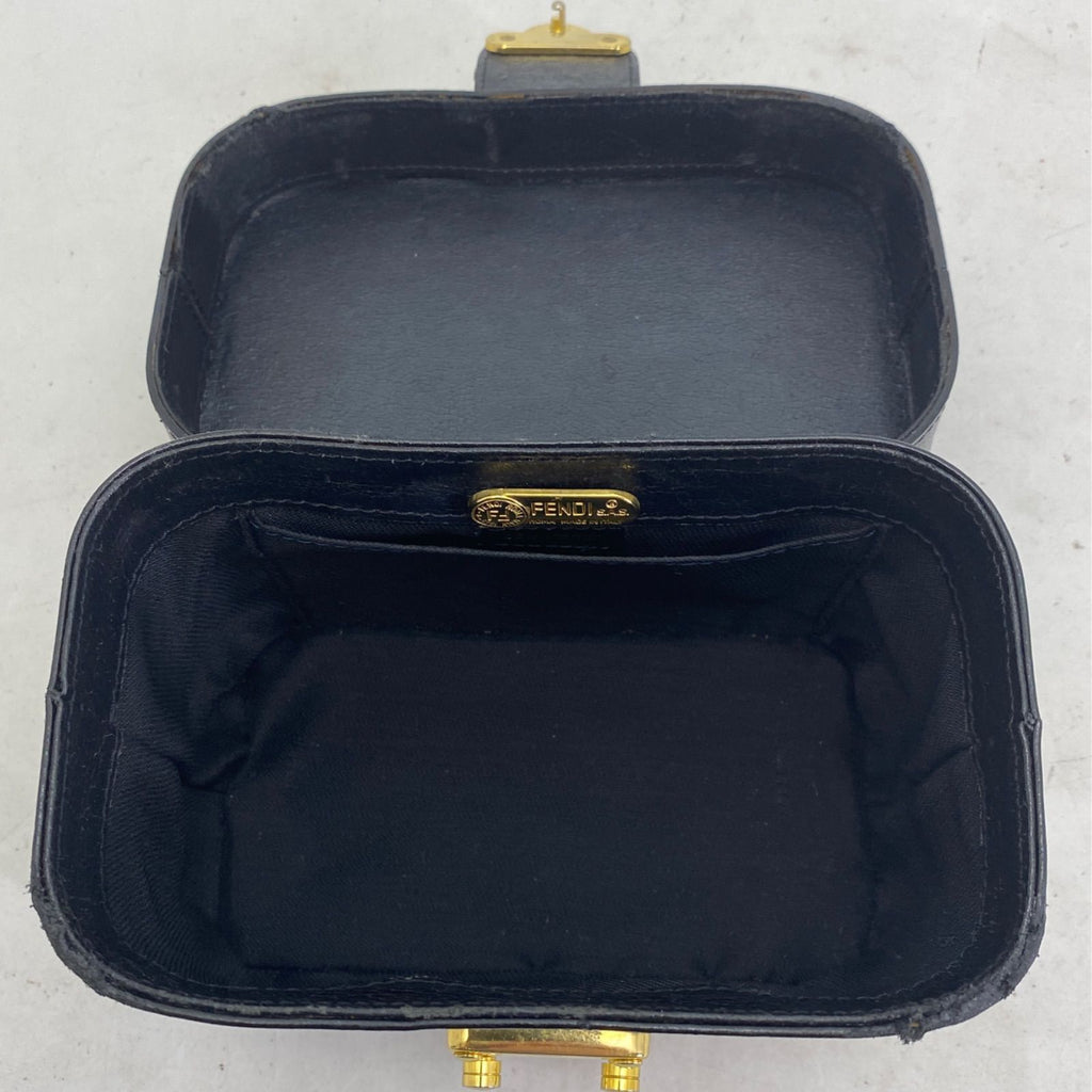 Fendi Vanity Bag Vintage Style Leather Black — view 6
