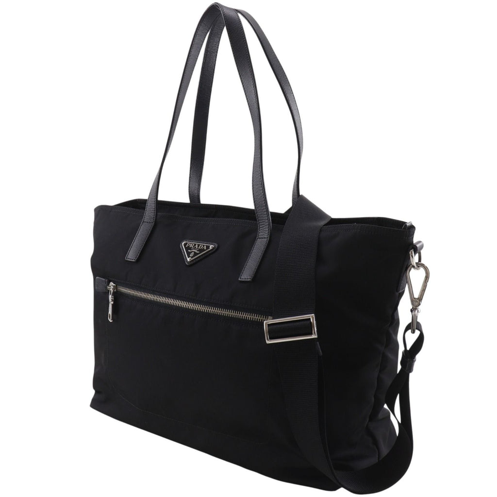Prada 2-Way Shoulder Nylon Black Tote Bag — view 2