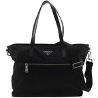Prada 2-Way Shoulder Nylon Black Tote Bag
