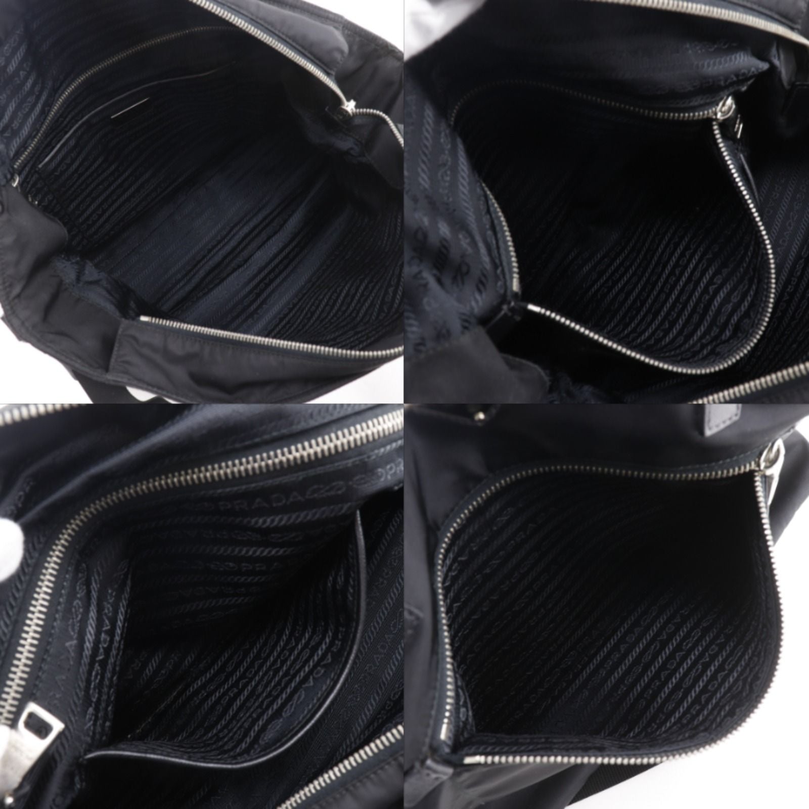 Prada 2-Way Shoulder Nylon Black Tote Bag — view 6
