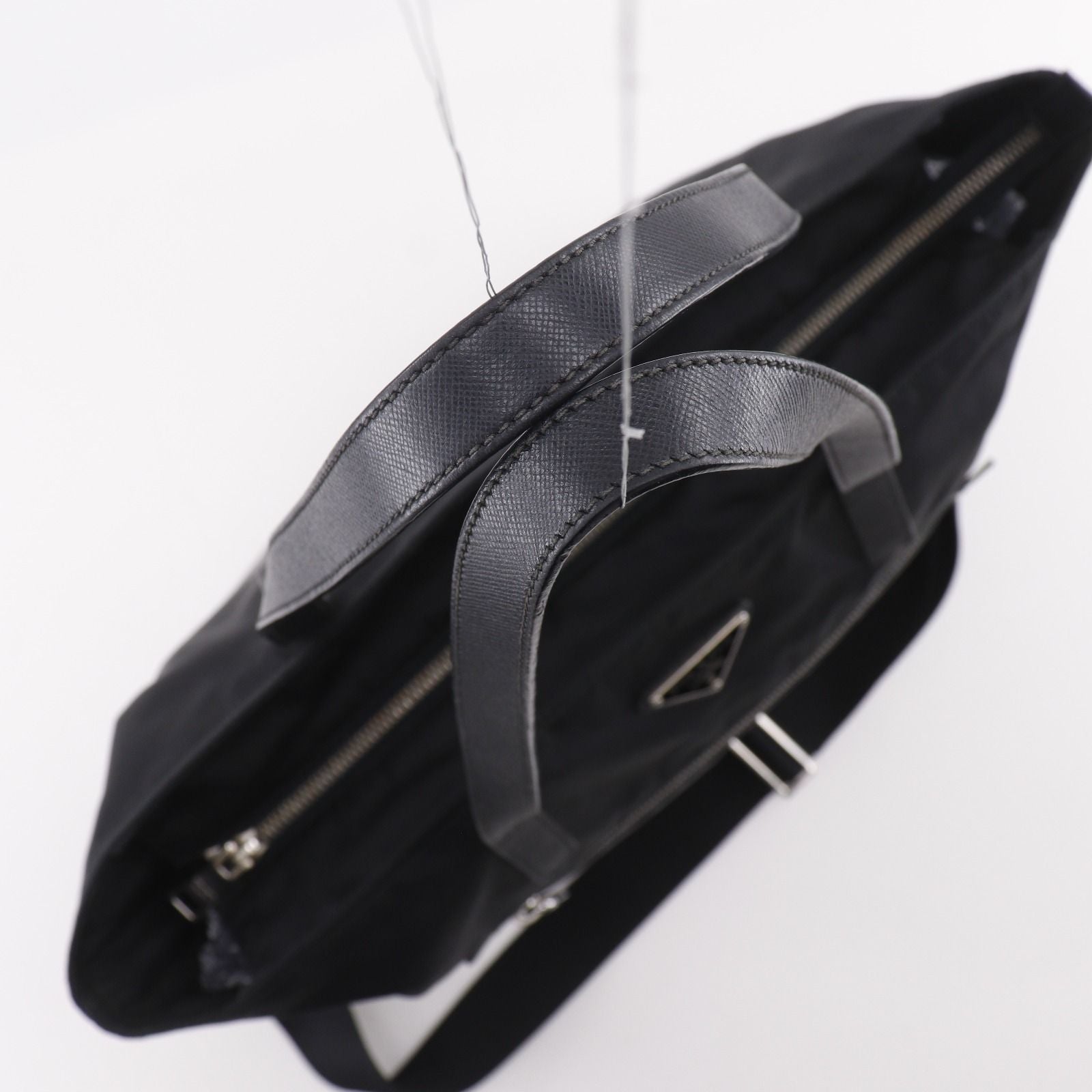 Prada 2-Way Shoulder Nylon Black Tote Bag — view 5
