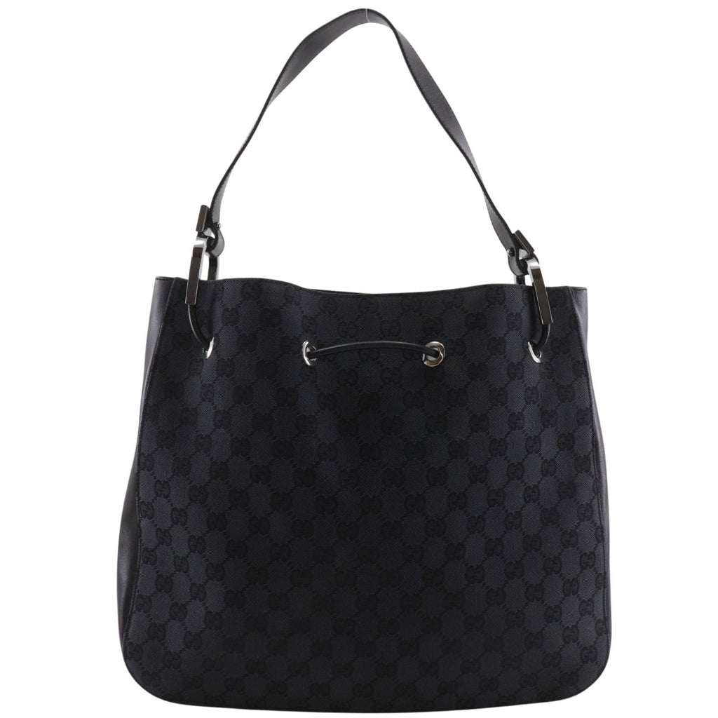 Gucci GG Canvas Black Shoulder Bag