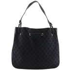 Gucci GG Canvas Black Shoulder Bag
