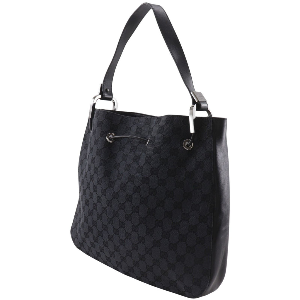 Gucci GG Canvas Black Shoulder Bag — view 2