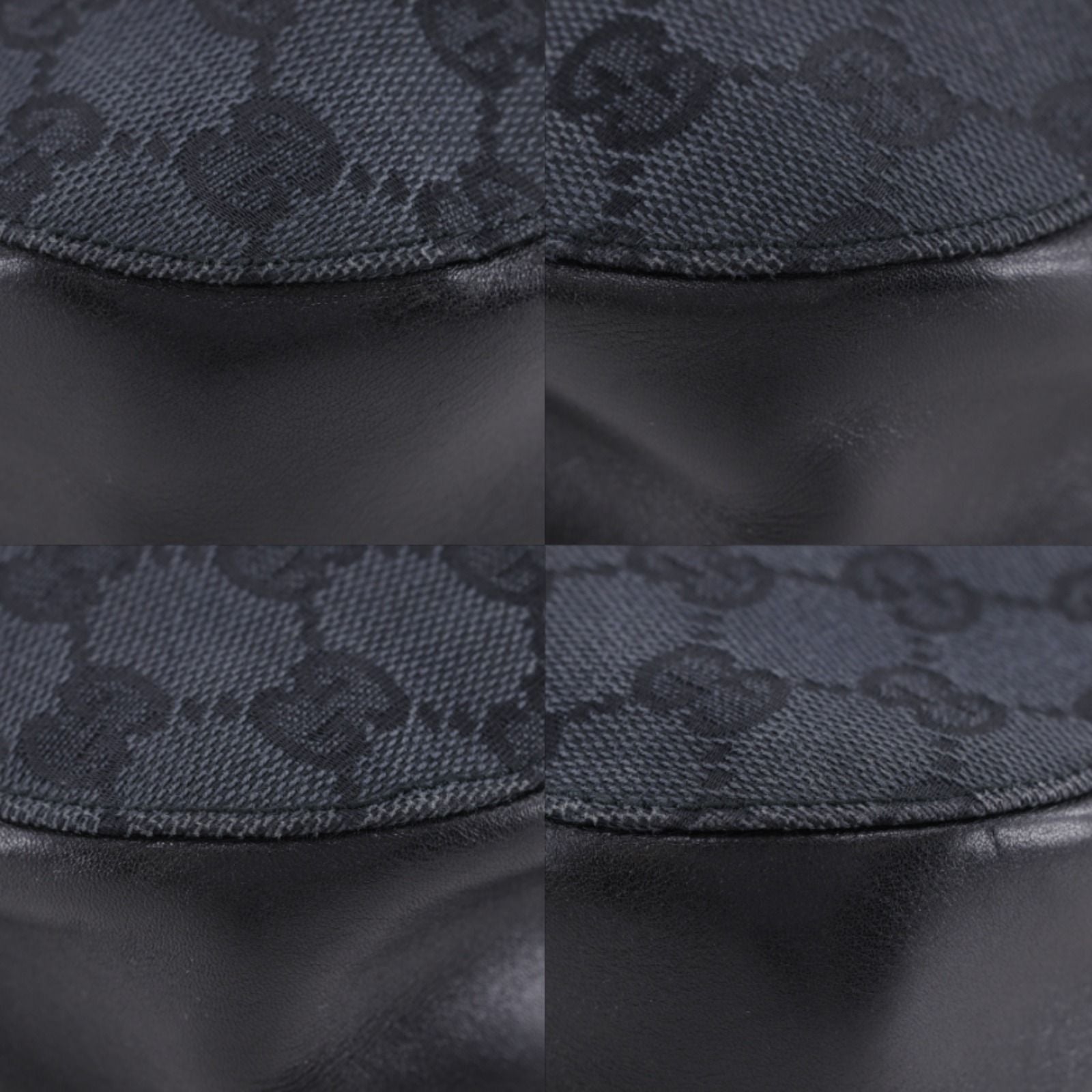 Gucci GG Canvas Black Shoulder Bag — view 4