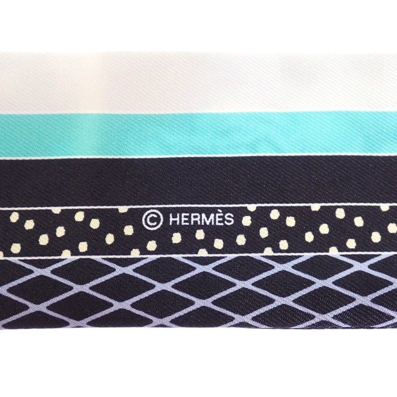 Hermes Twilly Grand Teatro Nouveau Scarf Silk Black Box — view 5