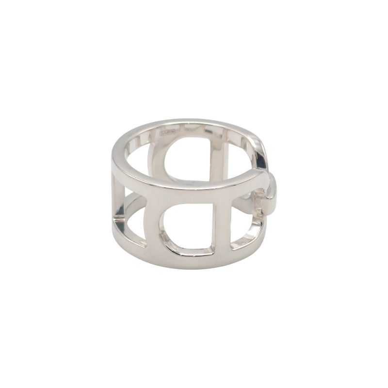 Hermes Ever Chaine D'ancre 49 Ring 925 Sterling Silver with Simple Box — view 3