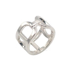 Hermes Ever Chaine D'ancre 49 Ring 925 Sterling Silver with Simple Box