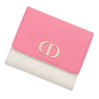 Dior Trifold Wallet 30 Montaigne Lotus Bicolor