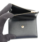 Celine Trifold Wallet Fine Strap Nino Leather Black — view 6