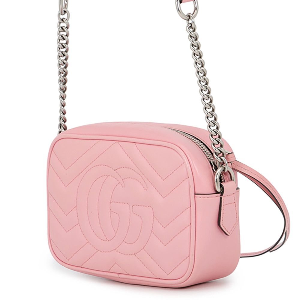 Gucci Chain Shoulder Bag Mini GG Marmont Leather — view 2