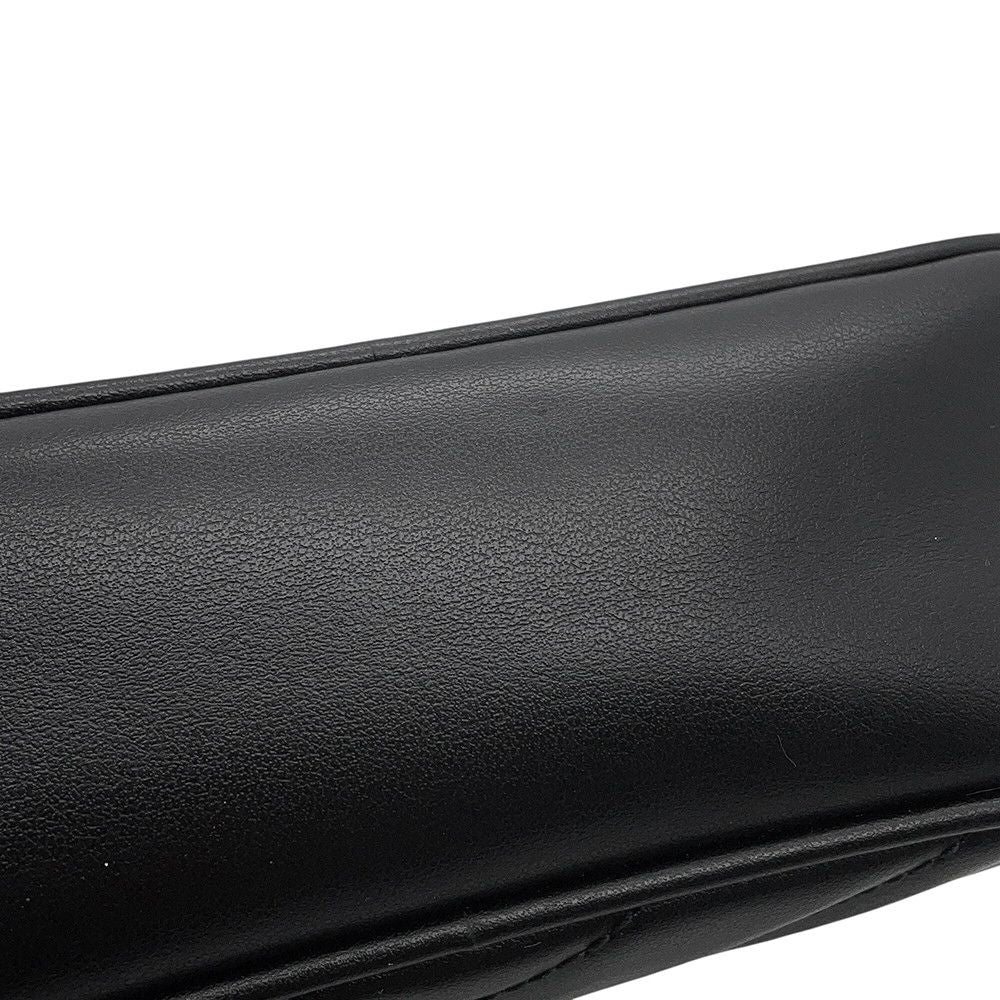 Gucci Chain Shoulder Bag Mini GG Marmont Leather Black — view 6