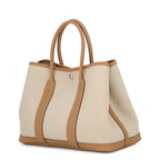 Hermes Tote Bag Garden Party TPM Beton Biscuit Silver Negonda Towal Military — view 2