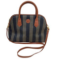 Fendi Handbag Pecan Pattern Brown