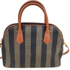 Fendi Handbag Pecan Pattern Brown — view 2