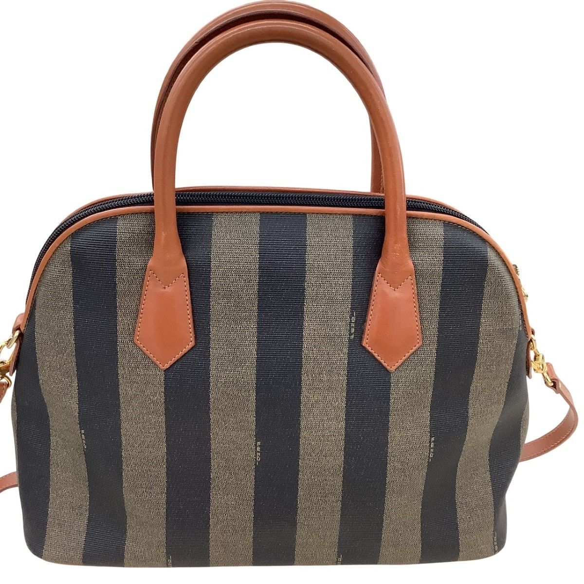 Fendi Handbag Pecan Pattern Brown — view 2