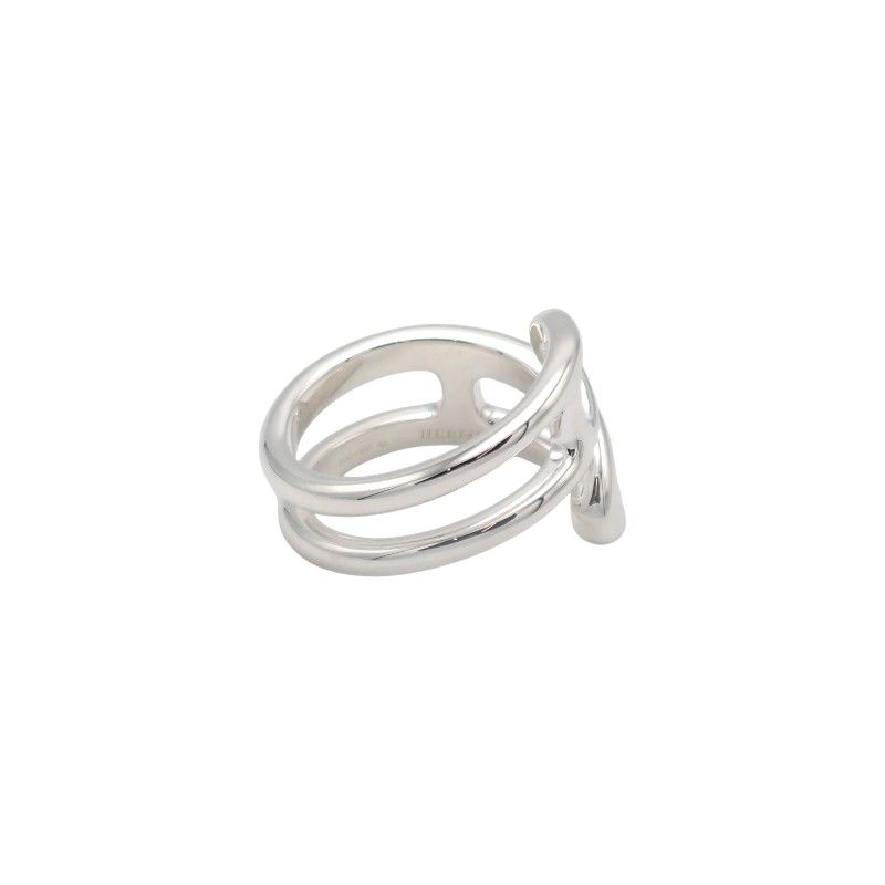 Hermes Chaine D'ancre Punk PM Rin 55 Ring 925 Sterling Silver W/silver Box — view 4