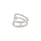 Hermes Chaine D'ancre Punk PM Rin 55 Ring 925 Sterling Silver W/silver Box — view 3