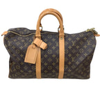 Louis Vuitton Monogram Keepall Bandouliere 45 Boston Bag