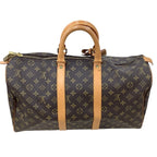 Louis Vuitton Monogram Keepall Bandouliere 45 Boston Bag — view 2