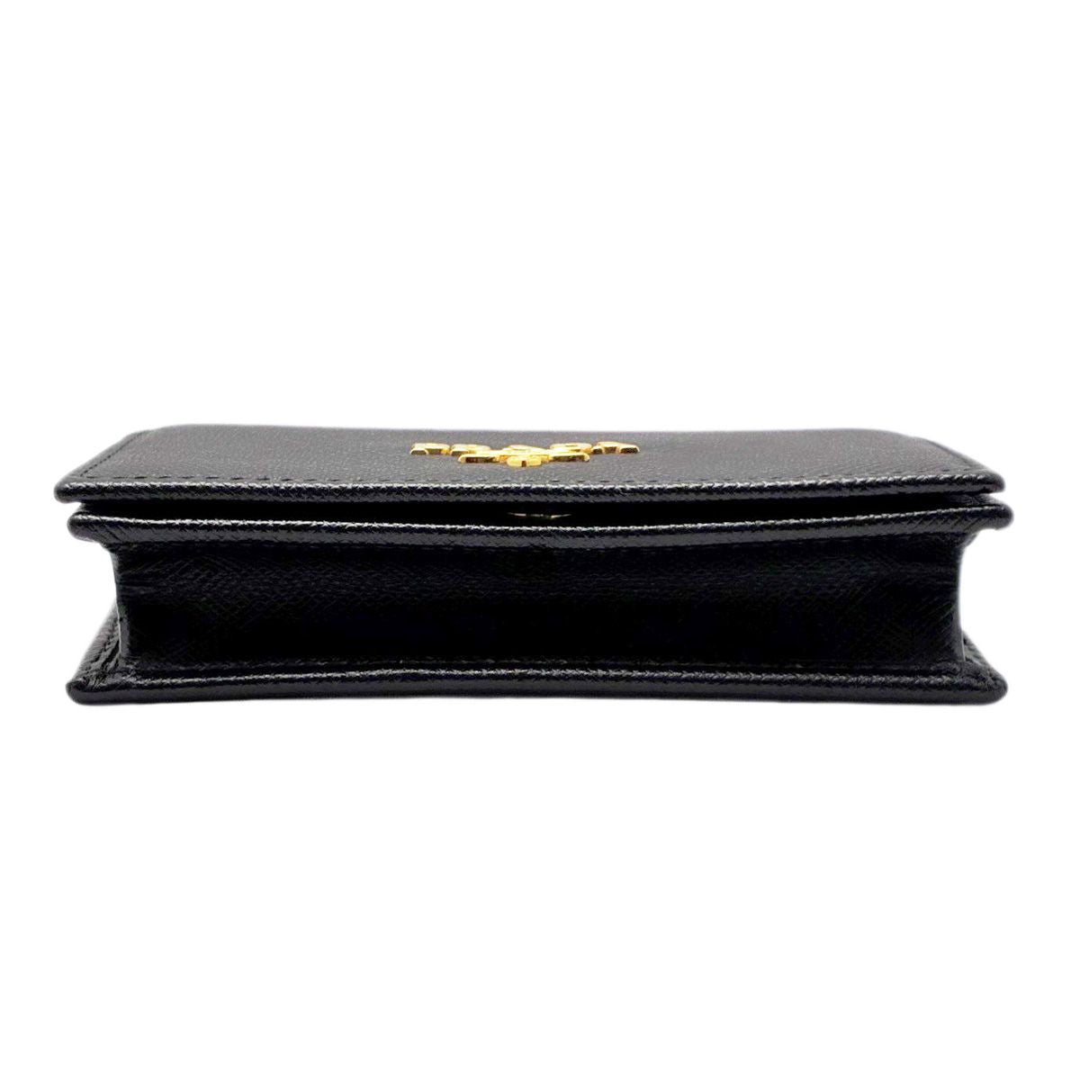 Prada Card Case Business Saffiano Leather Black — view 3